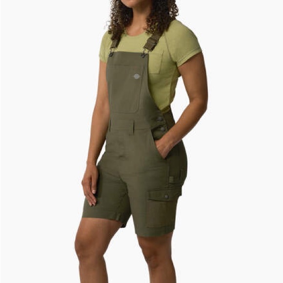 Dickies Pants - Dickies Womens Women's Cooling Ripstop Bib overalls 7” Shortalls